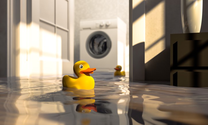 rubber duck on water